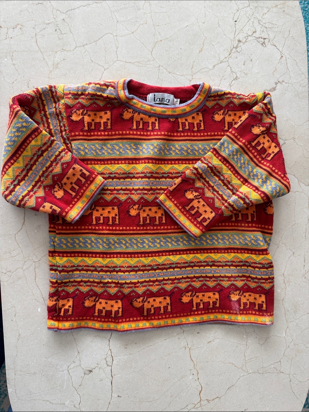 LANA European 100% Cotton Sweater - Puppy Dog 🐕 approx 4-6